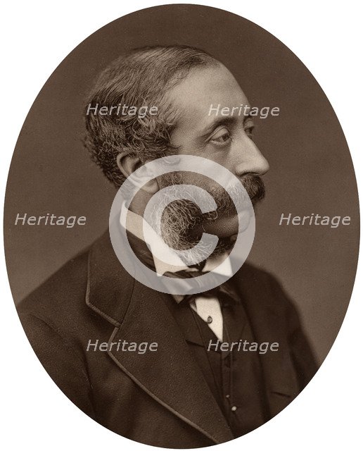 Earl of Carnarvon, President of the Society of Antiquaries, 1880.Artist: Lock & Whitfield