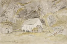 A chapel in Norway, 1879. Creator: Oscar Kleineh.