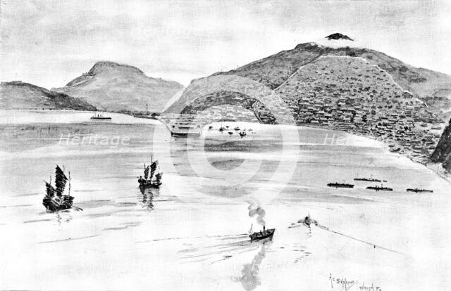 The War in Eastern Asia: inside Port Arthur Harbour, 1895. Creator: Unknown.