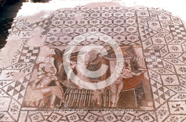 Nymphs, Roman mosaic, Volubilis, Morocco. Artist: Unknown