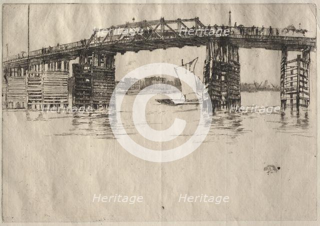 Old Battersea Bridge. Creator: James McNeill Whistler (American, 1834-1903).