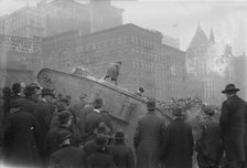 Tank in New York Court House excavation, 1 Mar 1918. Creator: Bain News Service.