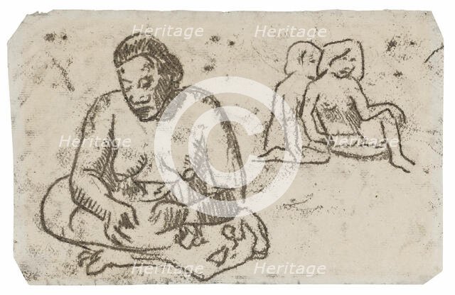 Seated Female (related to the painting Sister of Charity), c. 1902. Creator: Paul Gauguin.