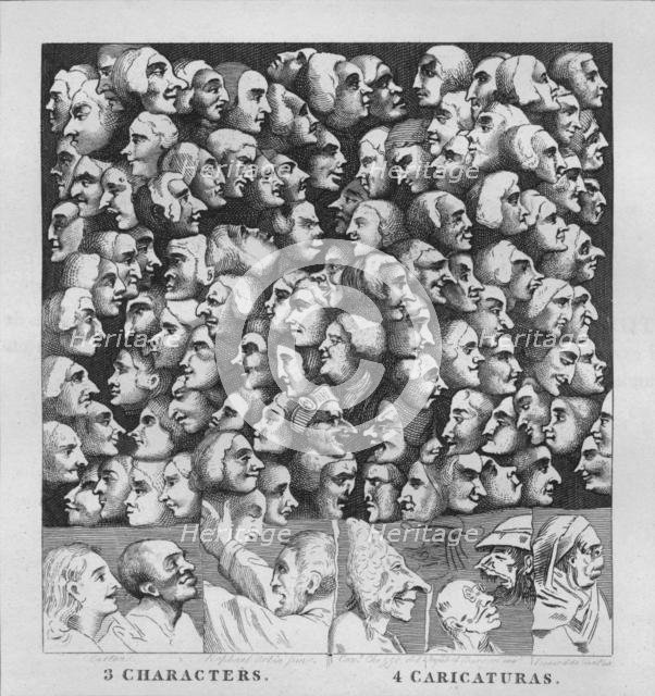 'Characters and Caricaturas', 1807, (1827). Creator: Thomas Cook.