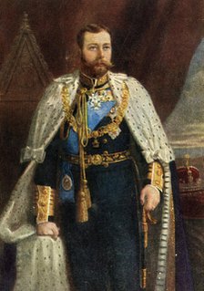 'H.M. King George V. - front page', c1911. Creator: Unknown.