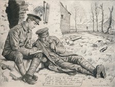 'The Letter Home', c1917, (1918). Artist: Gunning King.