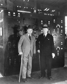 Guglielmo Marconi and David Sarnoff, 1933. Artist: Unknown
