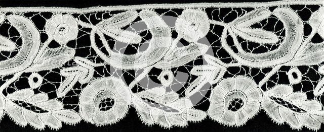 Two Border Fragments, Belgium, 1880s/90s. Creator: Unknown.