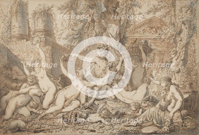 Bacchanal, ca. 1765-66. Creator: Jean Jacques Francois Le Barbier.