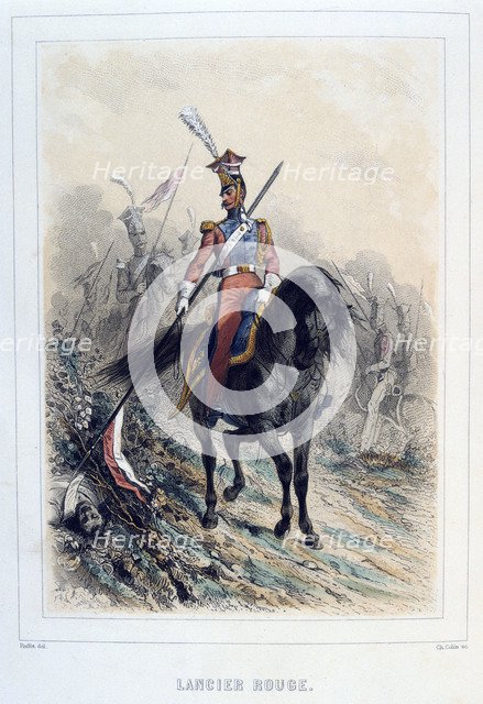 'Red Lancer', 1859.  Artist: Auguste Raffet