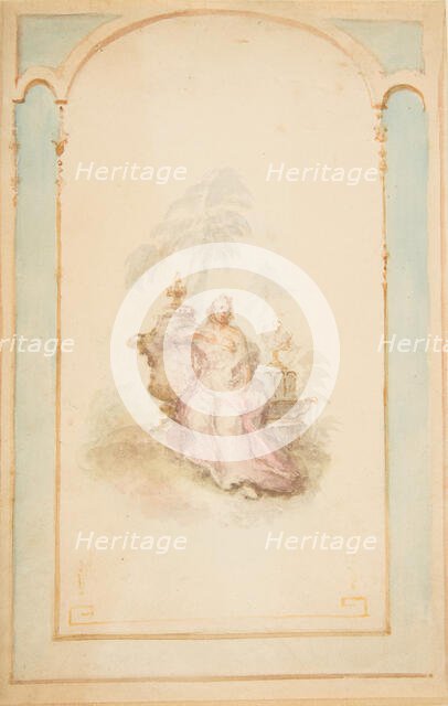 Ornament Design for Wall Panel, 19th century. Creator: Anon.