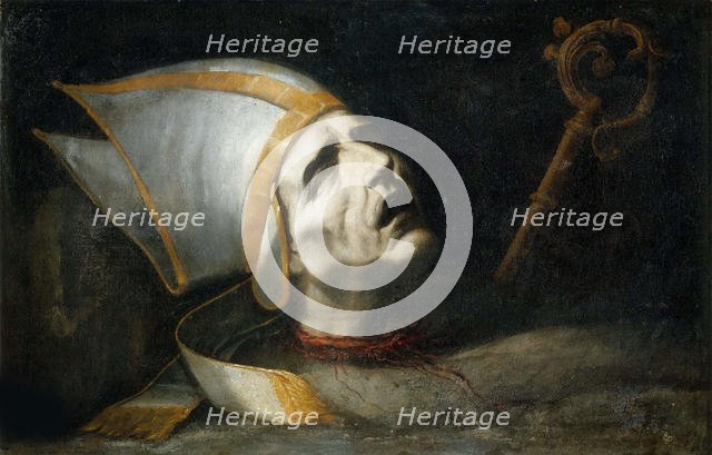 Head of Saint Fulgentius. Creator: Valdés Leal, Juan de (1622-1690).