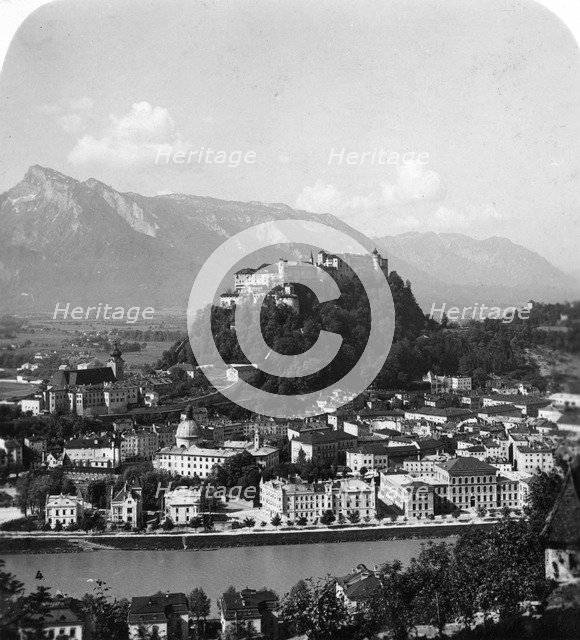 The Kapuzinerberg, Salzburg, Austria, c1900. Artist: Wurthle & Sons