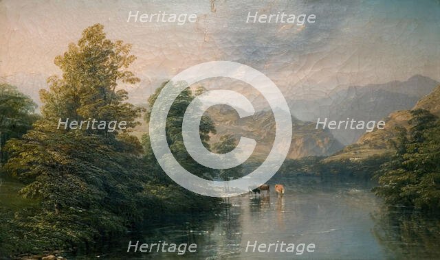 Ullswater From Pooley Bridge, 1847. Creator: Thomas Baker.