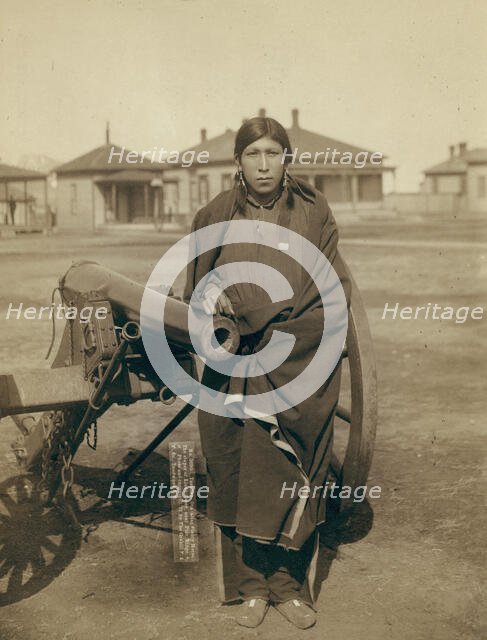 Tasunka, Ota (alias Plenty Horse[s]), the slayer of Lieut Casey, near Pine Ridge, SD, 1891. Creator: John C. H. Grabill.