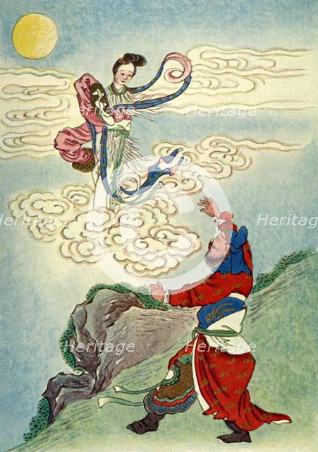 'Heng O Flies to the Moon', 1922. Creator: Unknown.