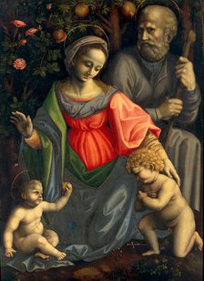 The Holy Family with Saint John the Baptist , ca 1535-1540. Creator: Bacchiacca, Francesco (1494-1557).