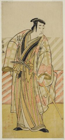 The Actor Onoe Matsusuke I in an Unidentified Role, Japan, c. 1782. Creator: Shunsho.