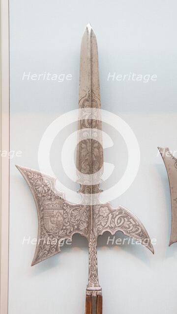 Halberd of Prince Karl Eusebius of Liechtenstein (1611-1684), German, dated 1632. Creator: Unknown.
