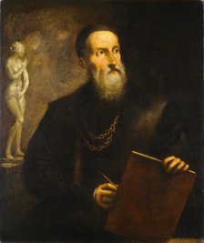 Imaginary Self-Portrait of Titian, probably 1650s. Creator: Pietro della Vecchia.