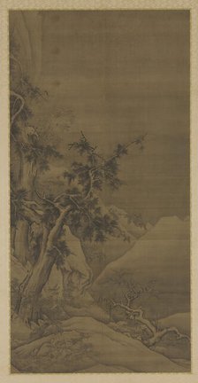 Birds in Wintry Trees, 16th-17th century. Creator: Unknown.