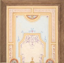 Design for a ceiling, second half 19th century. Creators: Jules-Edmond-Charles Lachaise, Eugène-Pierre Gourdet.