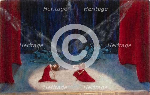 Ballet scene, 1946. Creator: Exter, Alexandra Alexandrovna (1882-1949).