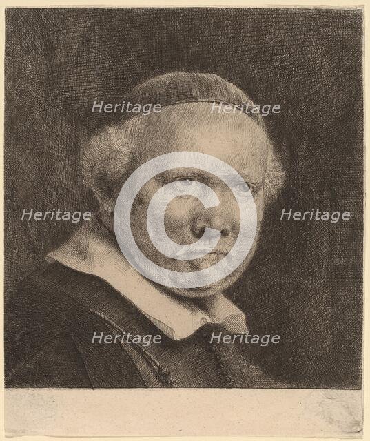 Lieven Willemsz van Coppenol: the Larger Plate, 1658. Creator: Rembrandt Harmensz van Rijn.