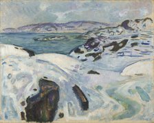 Winter on the Fjord, 1915. Creator: Edvard Munch.