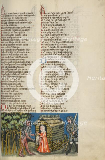 Nebuchadnezzar Given Hospitality by a Family of Charcoal Burners; Nebuchadnezzar..., about 1400-1410 Creator: Unknown.