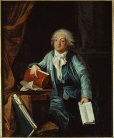 Portrait de Mirabeau (1749-1791) dans son cabinet de travail, 1791. Creator: Laurent Dabos.