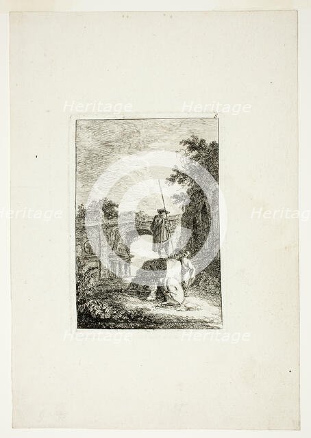 The Triumphal Arch, plate eight from Les Soirées de Rome, 1763/64. Creator: Hubert Robert.