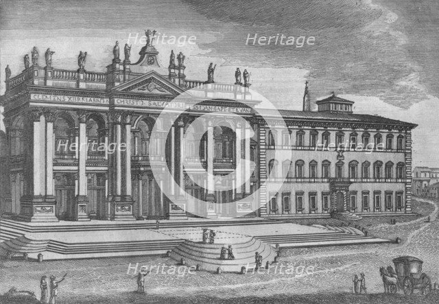 'Basilica di San Giovanni in Laterano. Basilique de St. Jean de Latran', c19th century. Artist: Unknown.