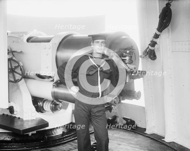 U.S.S. Chicago, one of the crew, between 1890 and 1901. Creator: Unknown.