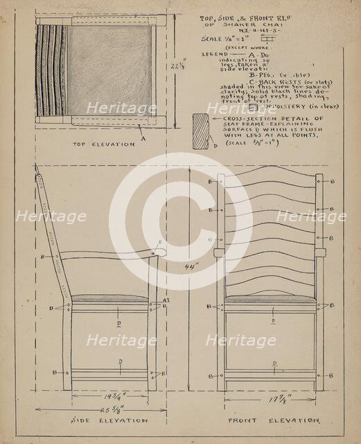 Chair, 1935/1942. Creator: Francis Law Durand.