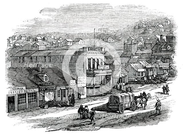 Blay-Place, San Francisco, 1850. Creator: Unknown.
