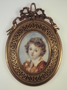 Portrait en buste d'un jeune garçon. Creator: Marie-Anne Fragonard.