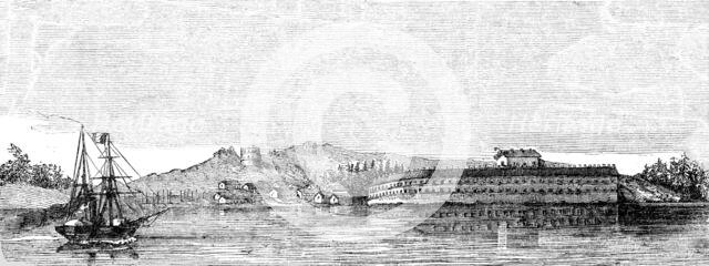 'Principal Fortress of Bomarsund, recently captured by the Allied Forces', 1854. Creator: Unknown.
