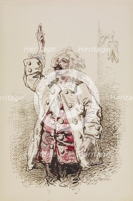 Man in Seventeenth-century Costume, 1852-1866. Creator: Paul Gavarni.