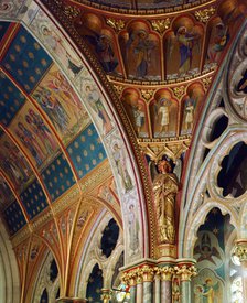 Decorated roof of the sanctuary, St Mary's Church, Studley Royal, North Yorkshire, c2000s(?). Artist: Historic England Staff Photographer.