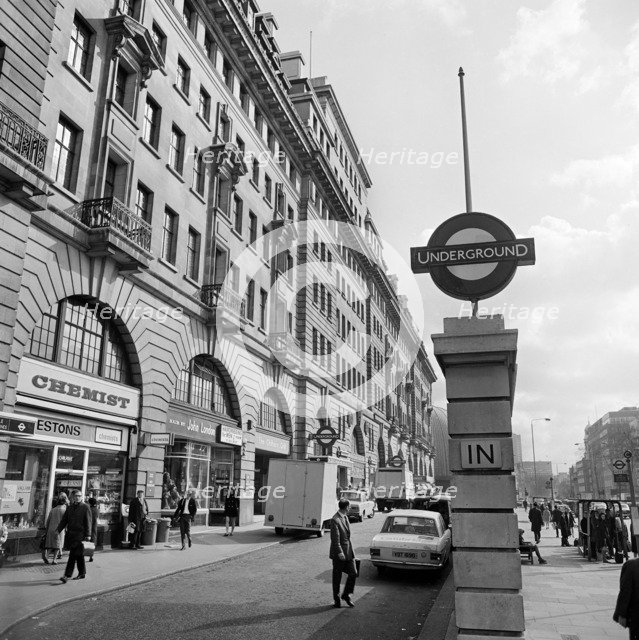 Baker Street underground station, London, 1960-1972. Artist: John Gay