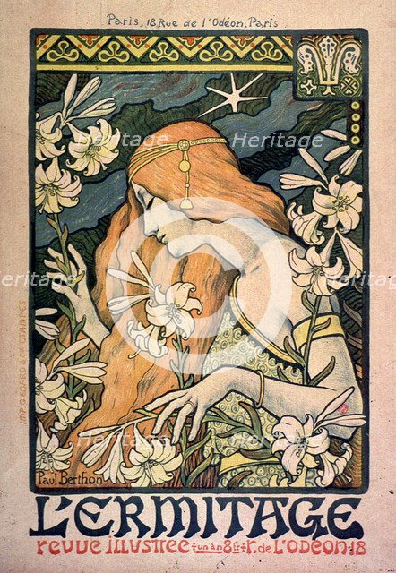 L'Ermitage, revue illustrée, poster, 1897.  Creator: Berthon, Paul (1872-1909).