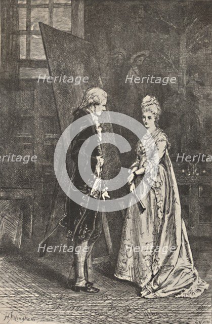 'Angelica Kaufman in Joshua Reynolds's Studio', c18560-1923, (1923). Artist: Helen Paterson Allingham.