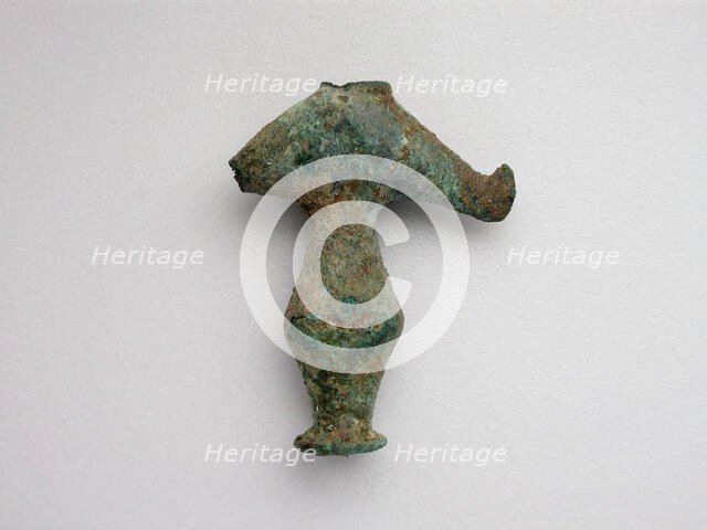 Biconical Bead with Bird, Geometric Period (800-700 BCE). Creator: Unknown.