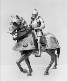 Armour for Man and Horse, German, Nuremberg, dated 1548, with later restorations. Creator: Kunz Lochner.