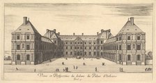 View and Perspective of the inside of the Palais d'Orleans, from 'Various views of rema..., 1649-51. Creator: Stefano della Bella.
