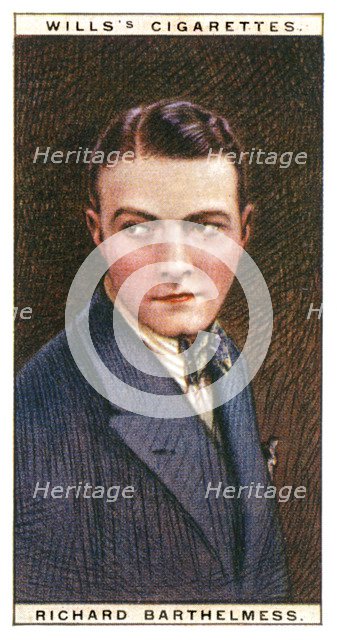 Richard Barthelmess (1895-1963), American film star, 1928.Artist: WD & HO Wills