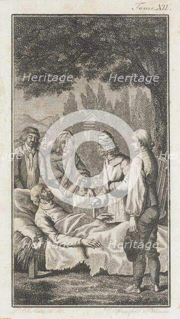 Illustration for the 'Works of J.P.C. Florian', 1796. Creator: Daniel Nikolaus Chodowiecki.