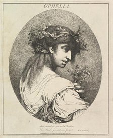 Ophelia (Twelve Characters from Shakespeare), May 20, 1775. Creator: John Hamilton Mortimer.