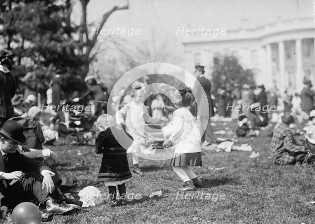 Easter Egg Rolling, White House, 1914. Creator: Harris & Ewing.